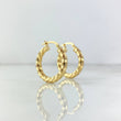 Candongas Lupe 1.9gr / 2.1cm / Lisas Oro Amarillo 18K ©