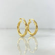 Candongas Moni 1.7gr / 2cm / Entorchadas Oro Amarillo