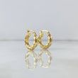Candongas Moni 1.4gr / 1.5cm / Entorchadas Oro Amarillo
