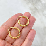 Candongas Mafe 2.2gr / 2.3cm / Oro Amarillo 18K ©