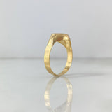 Anillo Sello Corazon 2gr / T7 / Tres Oros ©
