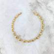 Pulso Rustico Corona 5.5gr / 21.5cm / 5mm Liso Oro Amarillo 18K