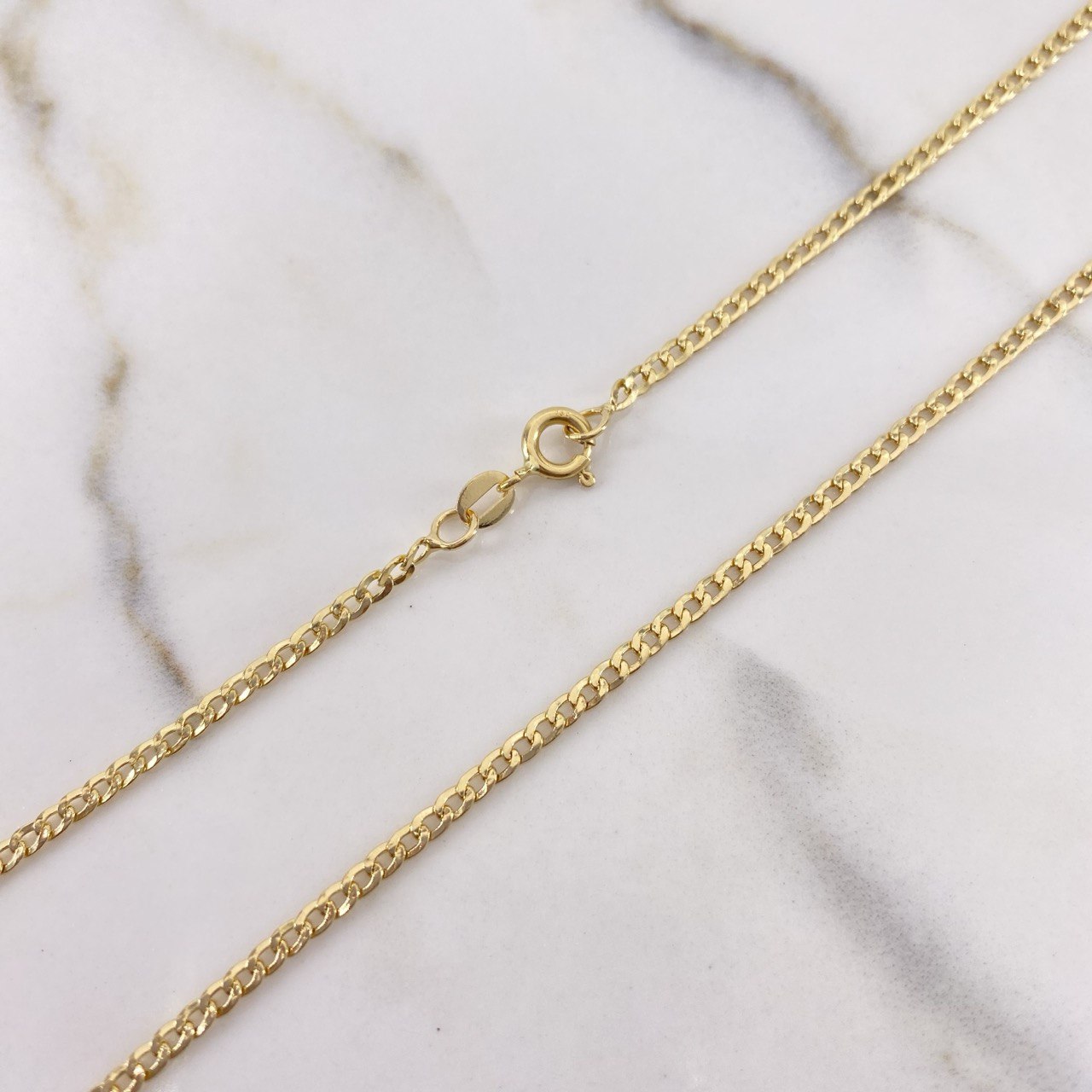 Cadena Cubana 4gr / 60cm / 2mm Oro Amarillo +0 &