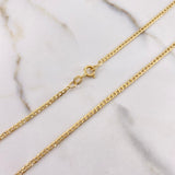 Cadena Cubana 4gr / 60cm / 2mm Oro Amarillo +0 &