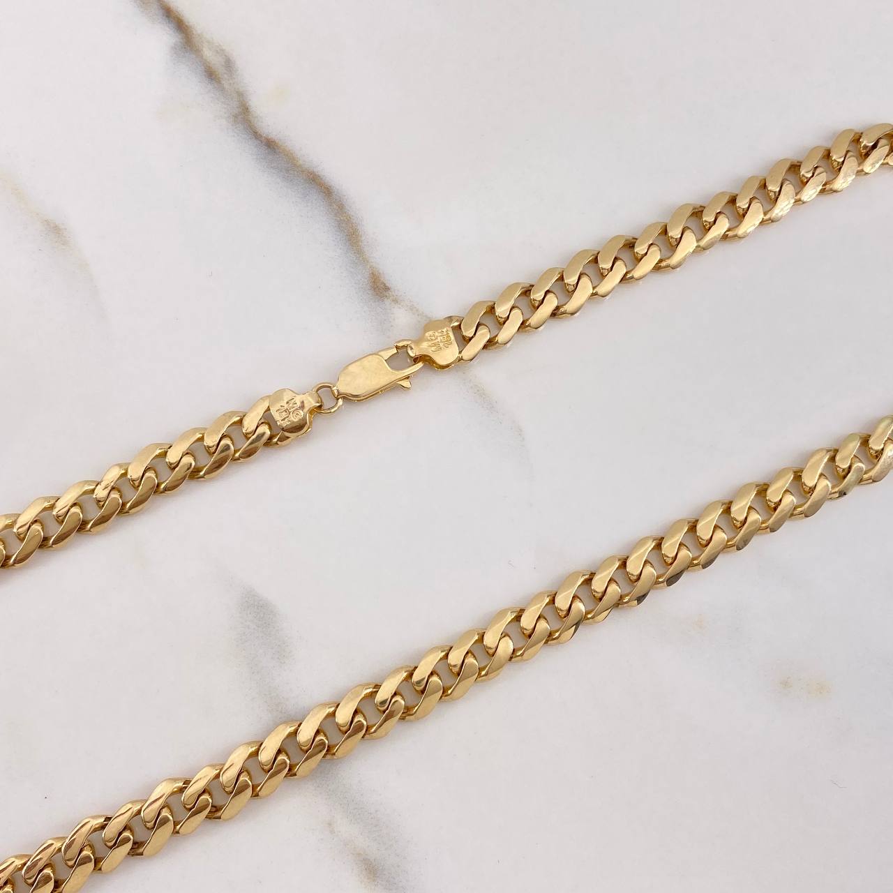 Cadena Cubana 27.45gr / 60cm / 6mm Oro Amarillo