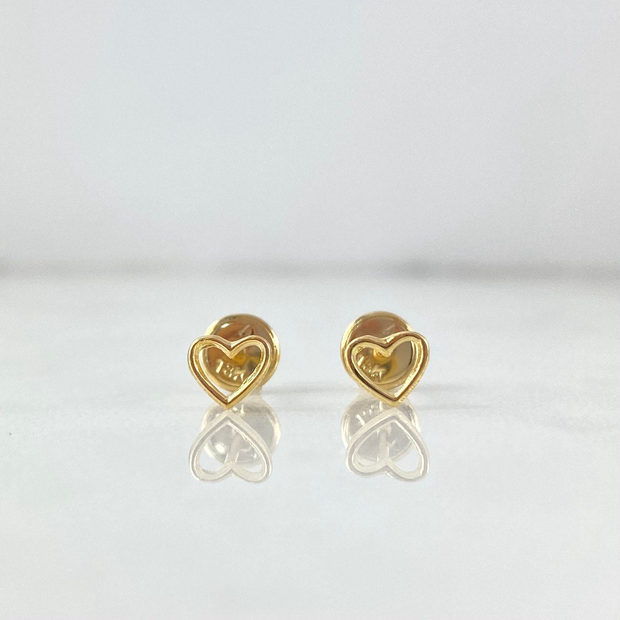 Topos Corazon Silueta 0.55gr / 0.5cm / Oro Amarillo *