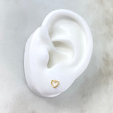 Topos Corazon Silueta 0.55gr / 0.5cm / Oro Amarillo *