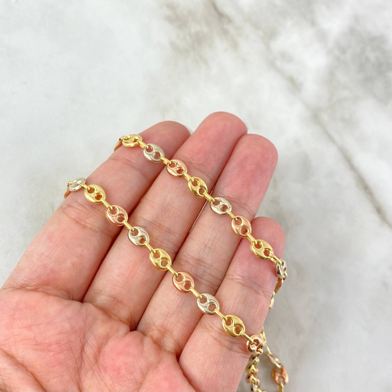 Cadena Gc 12.4gr / 52.5cm / 6.2mm Tres Oros 18K ©