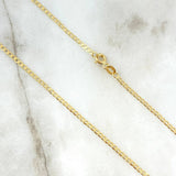 Cadena Cubana 3.1gr / 50cm / 2.4mm Oro Amarillo +1 ©