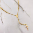 Rosario Virgen Milagrosa 6.3gr / 50cm / 3mm Bolas Diamantadas Oro Amarillo $