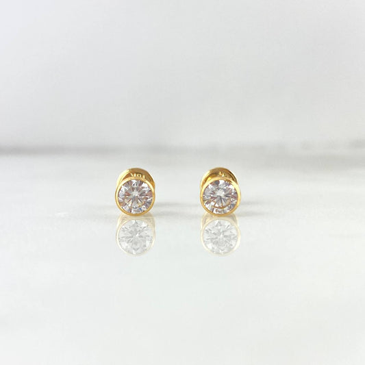 Topos Bisel 0.85gr / 5.3mm Oro Amarillo 18K