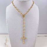 Rosario Virgen Milagrosa 12.45gr / 60cm / 4mm 5mm Bolas Lisas Tres Oros $