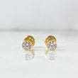 Topos Bisel 0.55gr / Circon Blanco Oro Amarillo 18K &
