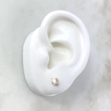 Topos Caja 1gr / 4mm Circon Blanco Oro Amarillo (Joya)