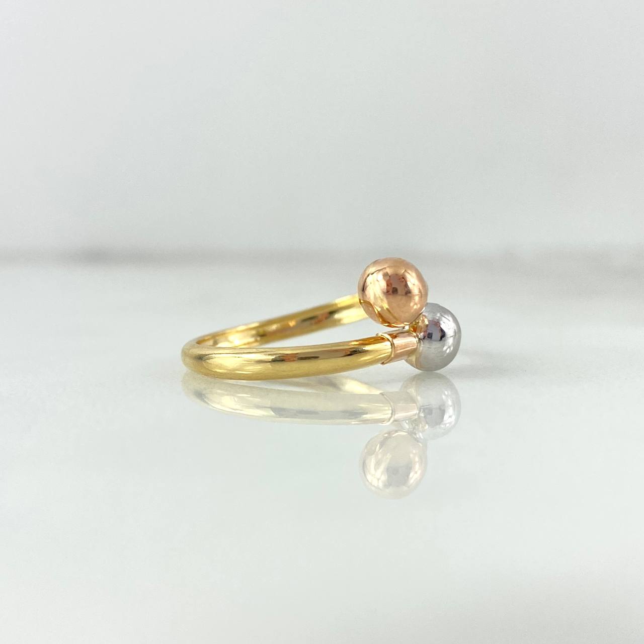 Anillo Tu Y Yo 1.6gr / T6 1/2 / Tres Oros 18K