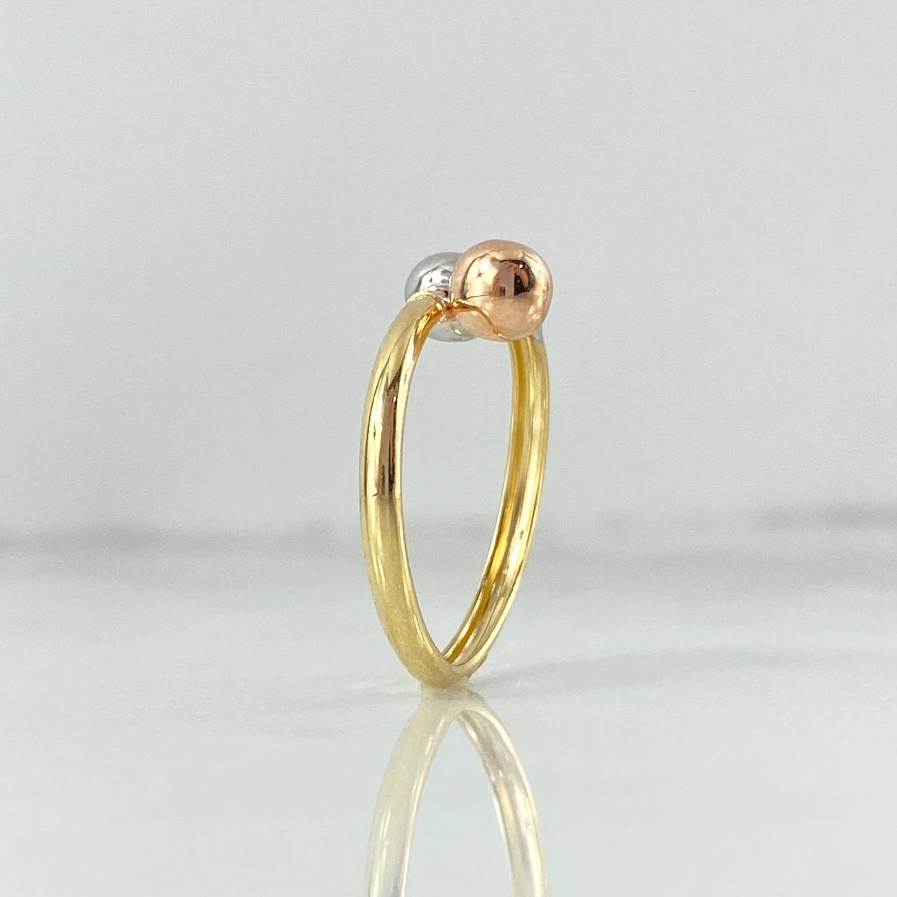 Anillo Tu Y Yo 1.6gr / T6 1/2 / Tres Oros 18K