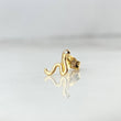 Piercing Serpiente 0.45gr / 0.7cm-1mm Circon Blanco Broche Mariposa Oro Amarillo (Joya) ©