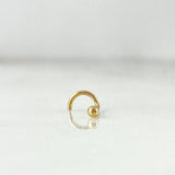 Piercing Chispa Curva 0.15gr / 0.7cm / 1mm Oro Amarillo (Joya)