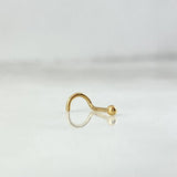 Piercing Chispa Curva 0.15gr / 0.7cm / 1mm Oro Amarillo (Joya)