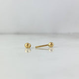 Piercing Esferas 0.3gr / 0.7cm / 3mm Oro Amarillo (Joya)