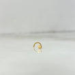 Piercing Chispa Curva Corazón 0.15gr / 0.9mm Liso Oro Amarillo Nac.Esp. 18K (Joya) *