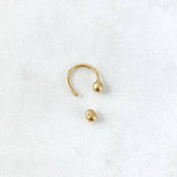 Píercing Curvo 0.4gr / 1cm / 3mm Oro Amarillo (Joya)
