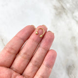 Píercing Curvo 0.4gr / 1cm / 3mm Oro Amarillo (Joya)