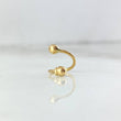 Piercing Esferas Espiral 0.45gr / 1cm / 3mm Oro Amarillo 18K (Joya) ©