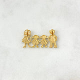 Herraje Familia 3.5gr / 3.1cm / Mamá Papá e Hijas Circones Blancos Oro Amarillo