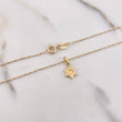 Cadena Rumana Entorchada 1.2gr 50cm + Dije Estrella De David 0.2gr 1.2cm / Oro Amarillo (Oferta) $