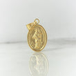 Dije Virgen Maria Auxiliadora 1.6gr / 3cm / Troquelado Oro Amarillo