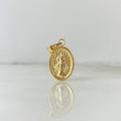 Dije Jesus De la Misericordia 0.6gr / 2cm / Troquelada Oro Amarillo 18K ©