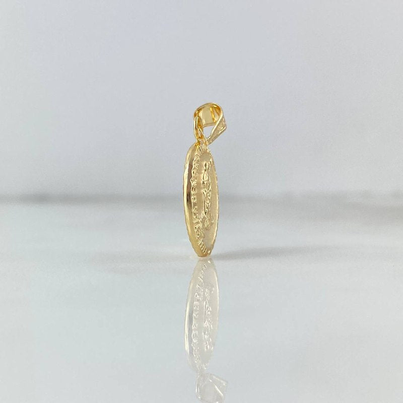Dije Virgen de Santa Marta 0.95gr / 2.5cm / Troquelado Oro Amarillo ©