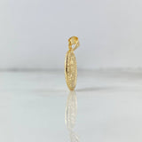 Dije Virgen de Santa Marta 0.95gr / 2.5cm / Troquelado Oro Amarillo ©