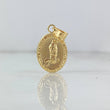Dije Virgen de Santa Marta 0.9gr / 2.5cm / Troquelado Oro Amarillo ©