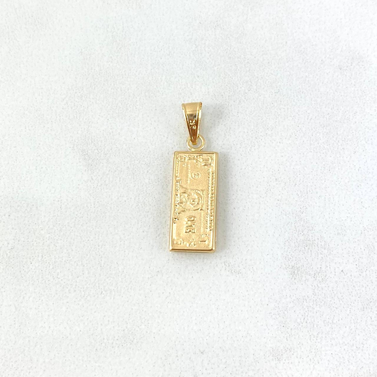 Dije Dólar 0.85gr / 2.3cm / Oro Amarillo ©