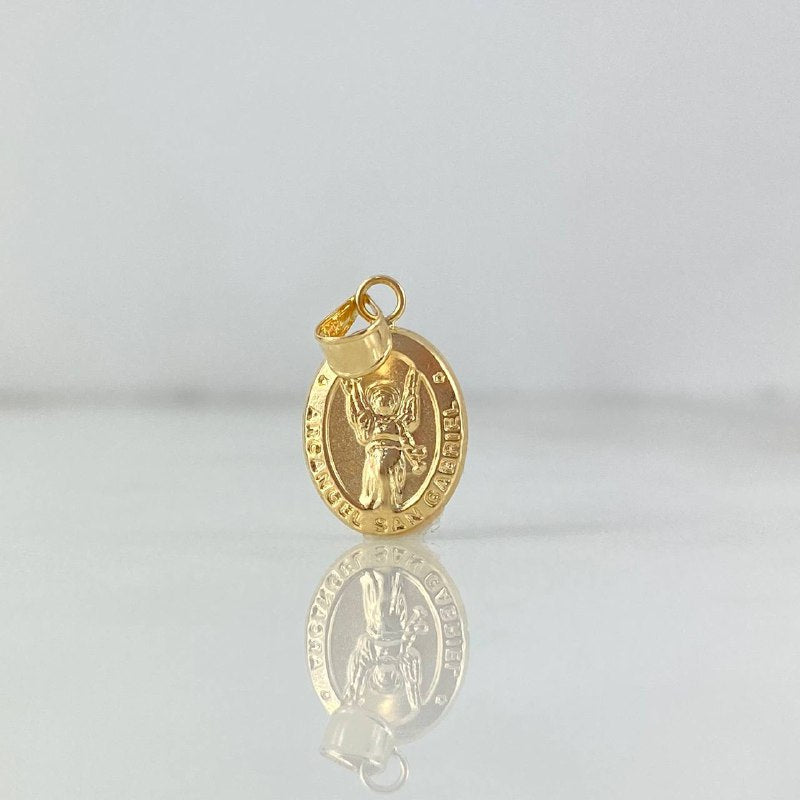 Dije Arcangel San Gabriel 0.6gr / 2cm / Troquelado Oro Amarillo