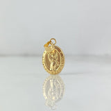 Dije Arcangel San Gabriel 0.6gr / 2cm / Troquelado Oro Amarillo