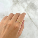Anillo Cubano 1.9gr / T8 1/2 / Oro Amarillo