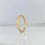 Anillo Cubano 1.9gr / T8 1/2 / Oro Amarillo