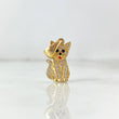 Dije Gato 1.85gr / 2.3cm / Circones Blancos Negro Rojo Oro Amarillo ©