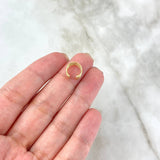Piercing Earcuff Simulador 0.75gr / 1cm / Tres Chispas Oro Amarillo (Joya) *