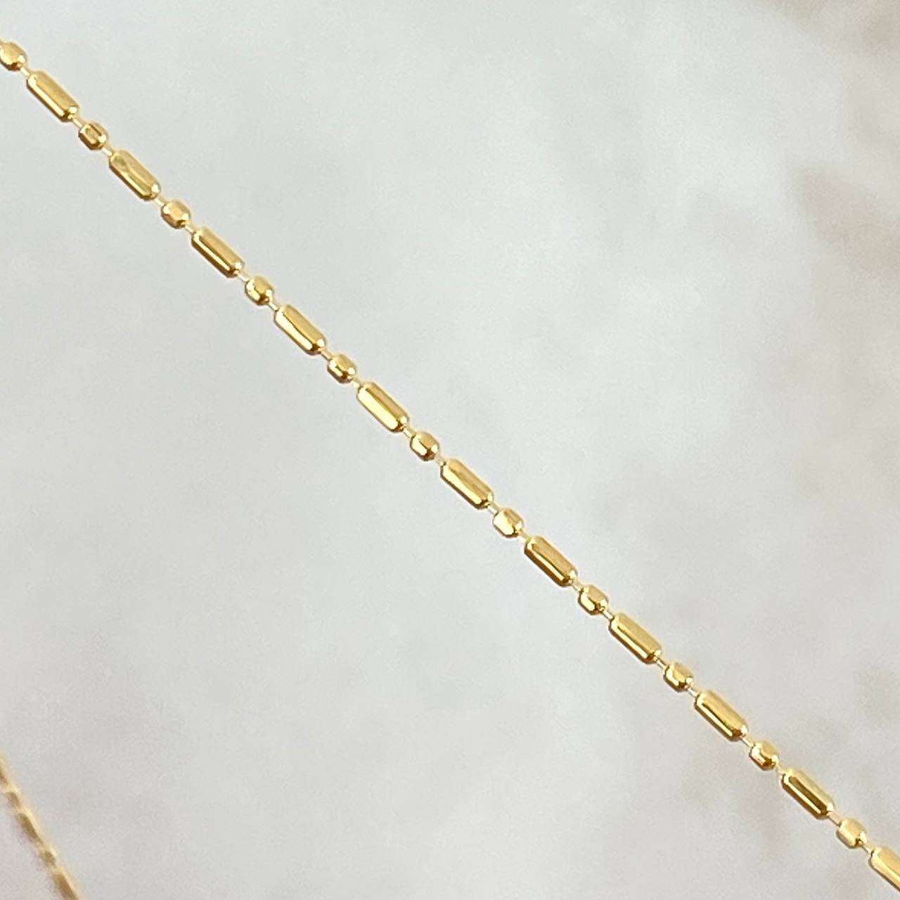Cadena Morse 1.35gr / 40cm / 1mm Oro Amarillo +3 *