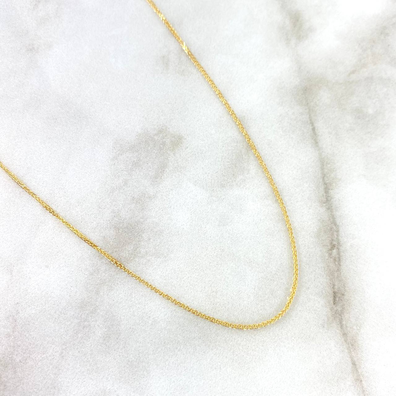 Cadena Franco 3.5gr / 45cm / 1mm Oro Amarillo +4 18K ©