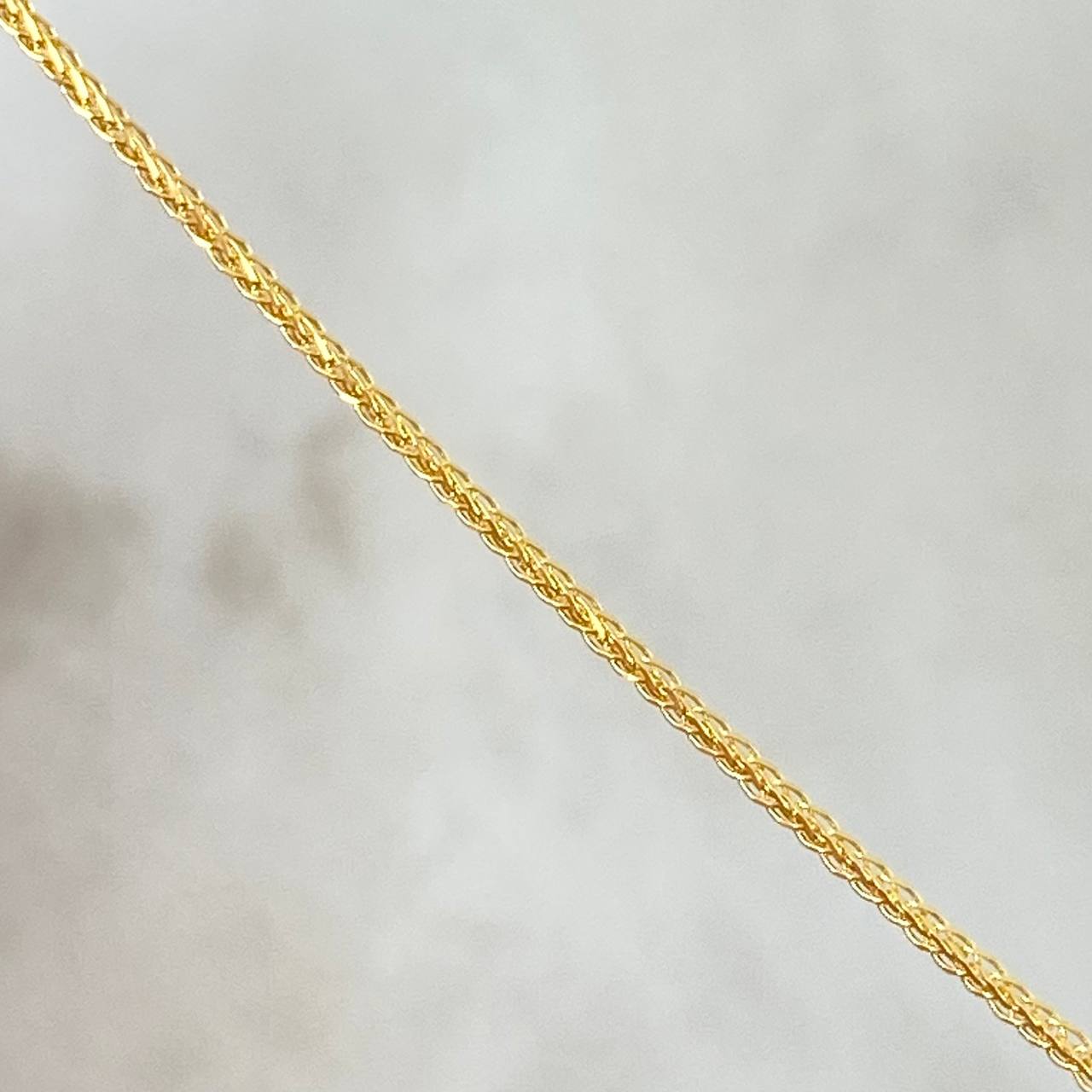 Cadena Franco 4.55gr / 60cm / 1mm Oro Amarillo +4 *