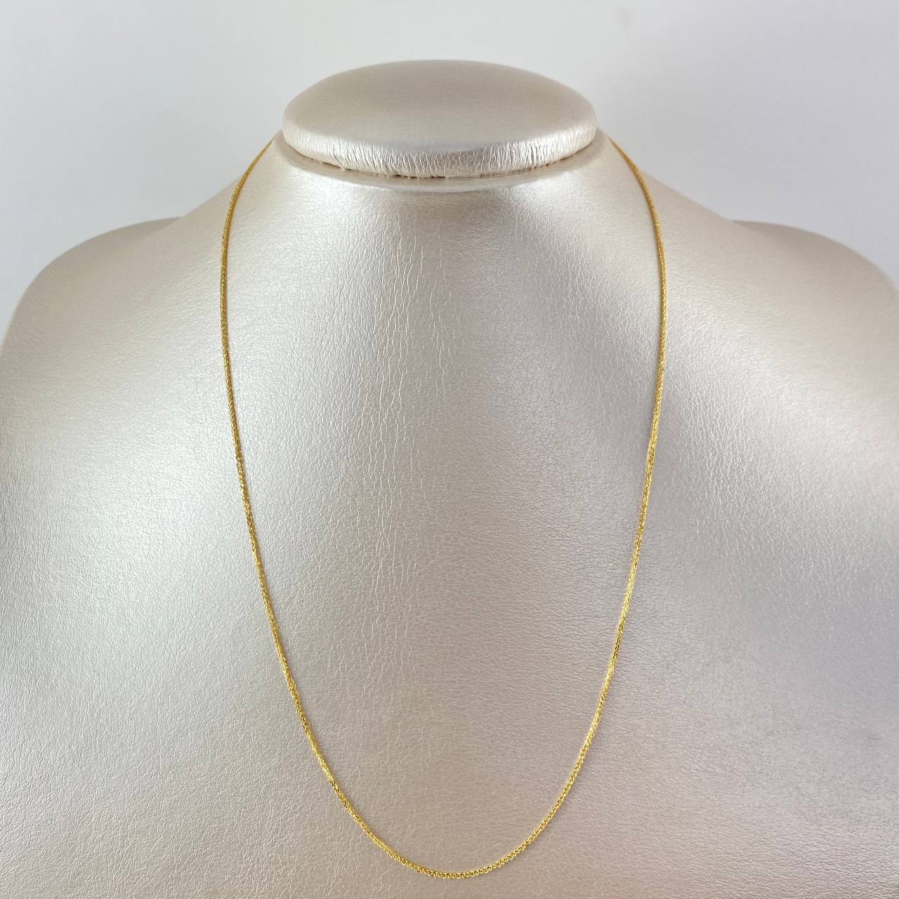 Cadena Franco 3.3gr / 50cm / 1mm Oro Amarillo +4 18K *