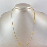 Cadena Franco 3.3gr / 50cm / 1mm Oro Amarillo +4 18K *