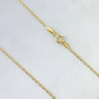 Cadena Plana Diamantada 1.6gr / 45cm / 1.2mm Oro Amarillo +3 *