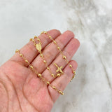 Rosario Virgen Milagrosa 6.7gr / 50cm / 3mm - 4mm Bolas Lisas Oro Amarillo ©