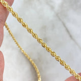 Cadena Lazo 10gr / 50cm / 4mm Oro Amarillo +3 ©